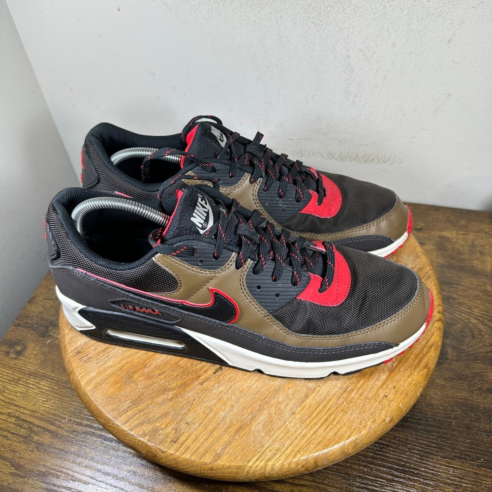 Nike Air Max 90 Velvet Brown University Red CT1686-200 Mens 14 Sneakers